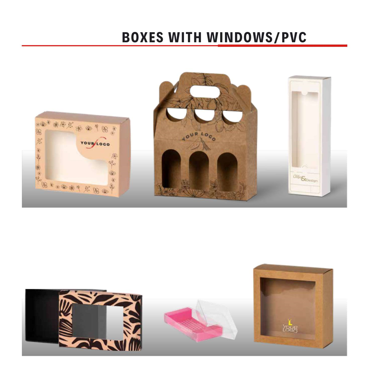 boxes with windows pvc